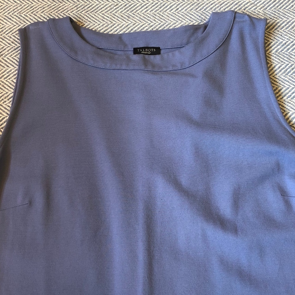 Talbots light blue tank dress